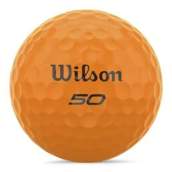 Wilson Staff Wilson 50 Elite Orange Personalized Golf Balls -Golf Shop 2023 wilson 50 elite orange golf balls ball itempicture