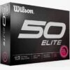 Wilson Staff Wilson 50 Elite Pink Personalized Golf Balls -Golf Shop 2023 wilson 50 elite pink golf balls box itempicture