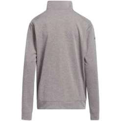 Golf Shop -Golf Shop adidas 2022 boys heather quarter zip pullover grey three back 2 itempicture