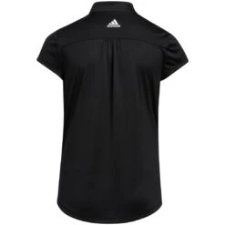Golf Shop -Golf Shop adidas 2022 girls heat rdy mock polo black back itempicture