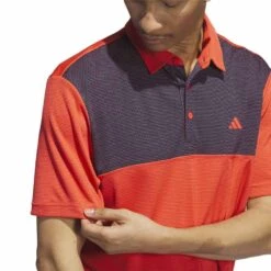 Adidas Core Color Block Polo -Golf Shop adidas 2023 core color block polo bright red detail1 itempicture