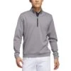 Adidas Elevated Quarter Zip Pullover -Golf Shop adidas 2023 elevated quarter zip pullover grey three itempicture