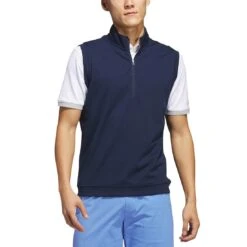 Adidas Elevated Quarter Zip Vest 10 Adidas Elevated Quarter Zip Vest -Golf Shop adidas 2023 elevated quarter zip vest collegiate navy itempicture
