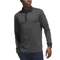 Adidas Essentials Long Sleeve Polo -Golf Shop adidas 2023 essentials long sleeve polo black itempicture