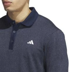 Adidas Essentials Long Sleeve Polo -Golf Shop adidas 2023 essentials long sleeve polo collegiate navy detail1 itempicture
