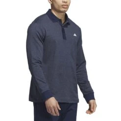 Adidas Essentials Long Sleeve Polo -Golf Shop adidas 2023 essentials long sleeve polo collegiate navy side itempicture