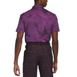 Adidas Flower Mesh Polo 15 Adidas Flower Mesh Polo -Golf Shop adidas 2023 flower mesh polo black lucid fuchsia back itempicture