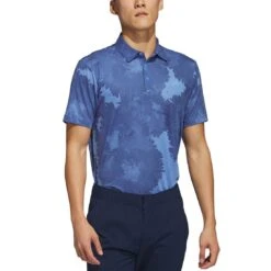 Adidas Flower Mesh Polo 13 Adidas Flower Mesh Polo -Golf Shop adidas 2023 flower mesh polo blue fusion collegiate navy itempicture