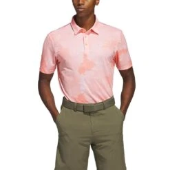 Adidas Flower Mesh Polo 12 Adidas Flower Mesh Polo -Golf Shop adidas 2023 flower mesh polo coral fusion white itempicture