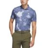 Adidas Flower Mesh Polo 1 Adidas Flower Mesh Polo -Golf Shop adidas 2023 flower mesh polo white collegiate navy itempicture