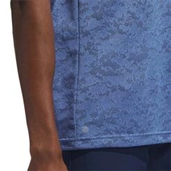 Adidas Textured Jacquard Polo 17 Adidas Textured Jacquard Polo -Golf Shop adidas 2023 textured jacquard polo blue fusion detail2 itempicture