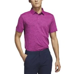 Adidas 23 Textured Jacquard Polo -Golf Shop adidas 2023 textured jacquard polo lucid fuchsia front itempicture