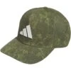 Adidas Tour Print Snapback Hat -Golf Shop adidas 2023 tour print snapback hat olive strata front itempicture