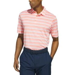 Adidas 2022 Two Color Stripe Polo -Golf Shop adidas 2023 two color stripe polo coral fusion white itempicture