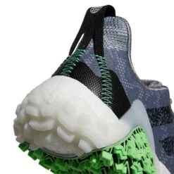 Adidas Codechaos 22 Golf Shoes Grey Three/Black/Beam Green -Golf Shop adidas codechaos 22 boa golf shoes grey three black beam green back detail itempicture
