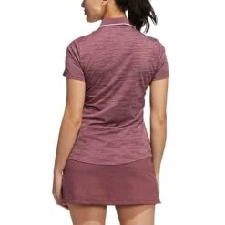 Adidas Women's Novelty Polo -Golf Shop adidas fw22 womens novelty polo quiet crimson back itempicture
