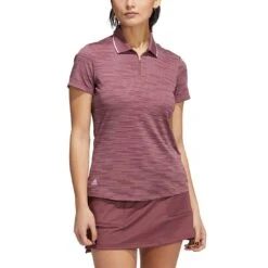 Adidas Women's Novelty Polo -Golf Shop adidas fw22 womens novelty polo quiet crimson itempicture