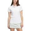 Adidas Women's Novelty Polo -Golf Shop adidas fw22 womens novelty polo white linen green itempicture