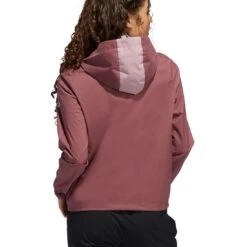 Adidas Women's Provisional Jacket 13 Adidas Women's Provisional Jacket -Golf Shop adidas fw22 womens provisional jacket quiet crimson back itempicture
