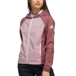 Adidas Women's Provisional Jacket 12 Adidas Women's Provisional Jacket -Golf Shop adidas fw22 womens provisional jacket quiet crimson front itempicture