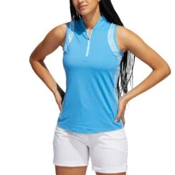 Adidas 2022 Women's Ultimate365 Printed Sleeveless Polo