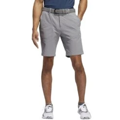 Adidas Go-To Hybrid 9-Inch Shorts -Golf Shop adidas go to hybrid 9 inch shorts grey three front itempicture