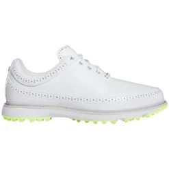 Adidas MC80 Golf Shoes White/Matte Silver/Lucid Lemon
