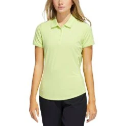 Adidas 2021 Women's Ultimate365 Solid Polo -Golf Shop adidas s21 womens ultimate365 solid short sleeve polo pulse lime itempicture