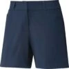 Adidas Women's 5 Inch Solid Shorts -Golf Shop adidas ss21 womens 5 inch solid shorts crew navy
