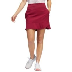 Adidas Women's 16 Inch Frill Skort -Golf Shop adidas ss22 womens 16 inch frill skort legacy burgundy itempicture