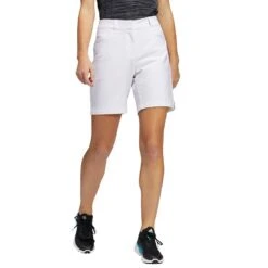 Adidas Women's Solid 7 Inch Shorts -Golf Shop adidas ss22 womens solid 7 inch shorts white front itempicture