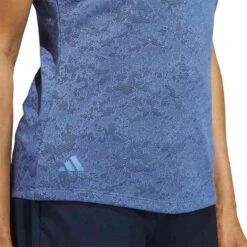 Adidas Women's Jacquard Polo 15 Adidas Women's Jacquard Polo -Golf Shop adidas ss23 womens jacquard polo blue fusion detail1 itempicture