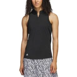 Adidas Women's Racerback Polo 10 Adidas Women's Racerback Polo -Golf Shop adidas ss23 womens racerback polo black itempicture