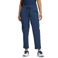Adidas Women's Go-To Commuter Pants -Golf Shop adidas womens go to commuter pants crew navy front on model itempicture