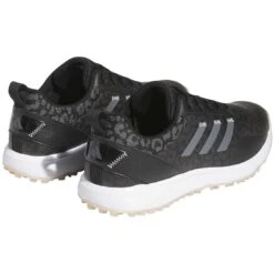 Adidas Women's S2G SL 23 Golf Shoes Black/Grey Five/Wonder Taupe -Golf Shop adidas womens s2g sl 23 golf shoes black grey five wonder taupe back itempicture