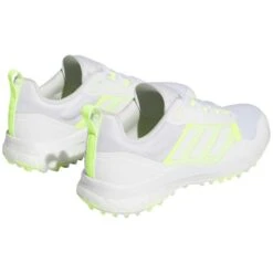 Adidas Women's Zoysia Golf Shoes White/Lucid Lemon -Golf Shop adidas womens zoysia golf shoes white lucid lemon back itempicture