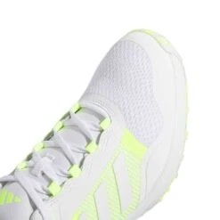 Adidas Women's Zoysia Golf Shoes White/Lucid Lemon -Golf Shop adidas womens zoysia golf shoes white lucid lemon detail toe itempicture