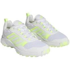Adidas Women's Zoysia Golf Shoes White/Lucid Lemon -Golf Shop adidas womens zoysia golf shoes white lucid lemon front itempicture
