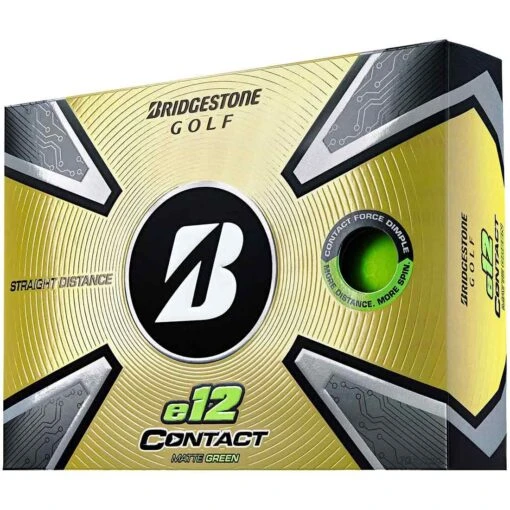 Bridgestone E12 Contact Matte Green Personalized Golf Balls