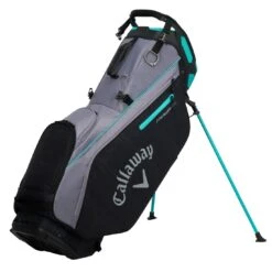 Callaway 2023 Fairway 14 Stand Bag -Golf Shop callaway 2023 fairway 14 stand bag charcoal black plaid teal itempicture