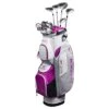 Cobra Women's Fly-XL Complete Set Silver/Plum W/ Cart Bag -Golf Shop cobra womens fly xl set silver plum cart bag