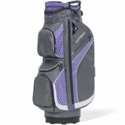 Datrek DG Lite II Cart Bag 21 Datrek DG Lite II Cart Bag -Golf Shop datrek dg lite ii cart bag charcoal lavender white dots itempicture