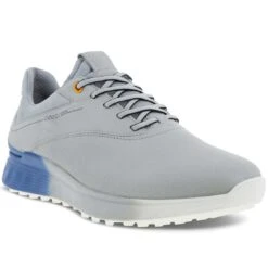 Ecco S-Three Golf Shoes Concrete/Retro Blue -Golf Shop ecco s three golf shoes concrete retro blue front itempicture