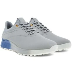 Ecco S-Three Golf Shoes Concrete/Retro Blue -Golf Shop ecco s three golf shoes concrete retro blue pair itempicture