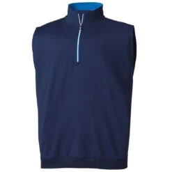 FootJoy Half Zip Pullover Vest -Golf Shop footjoy half zip pullover vest navy hero itempicture