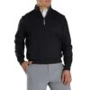 FootJoy Half Zip Pullover -Golf Shop footjoy half zip pullvoer black front 2 itempicture