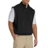 FootJoy Half Zip Windshirt Vest -Golf Shop footjoy half zip windshirt vest black front itempicture