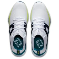FootJoy HyperFlex Golf Shoes White/Navy/Lime -Golf Shop footjoy hyperflex golf shoes white navy lime 51075 top itempicture