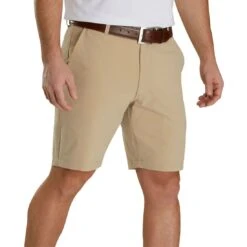 FootJoy Lightweight Shorts -Golf Shop footjoy lightweight shorts khaki front itempicture