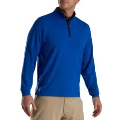 FootJoy Lightweight Solid Midlayer -Golf Shop footjoy solid midlayer withtrim ocean itempicture